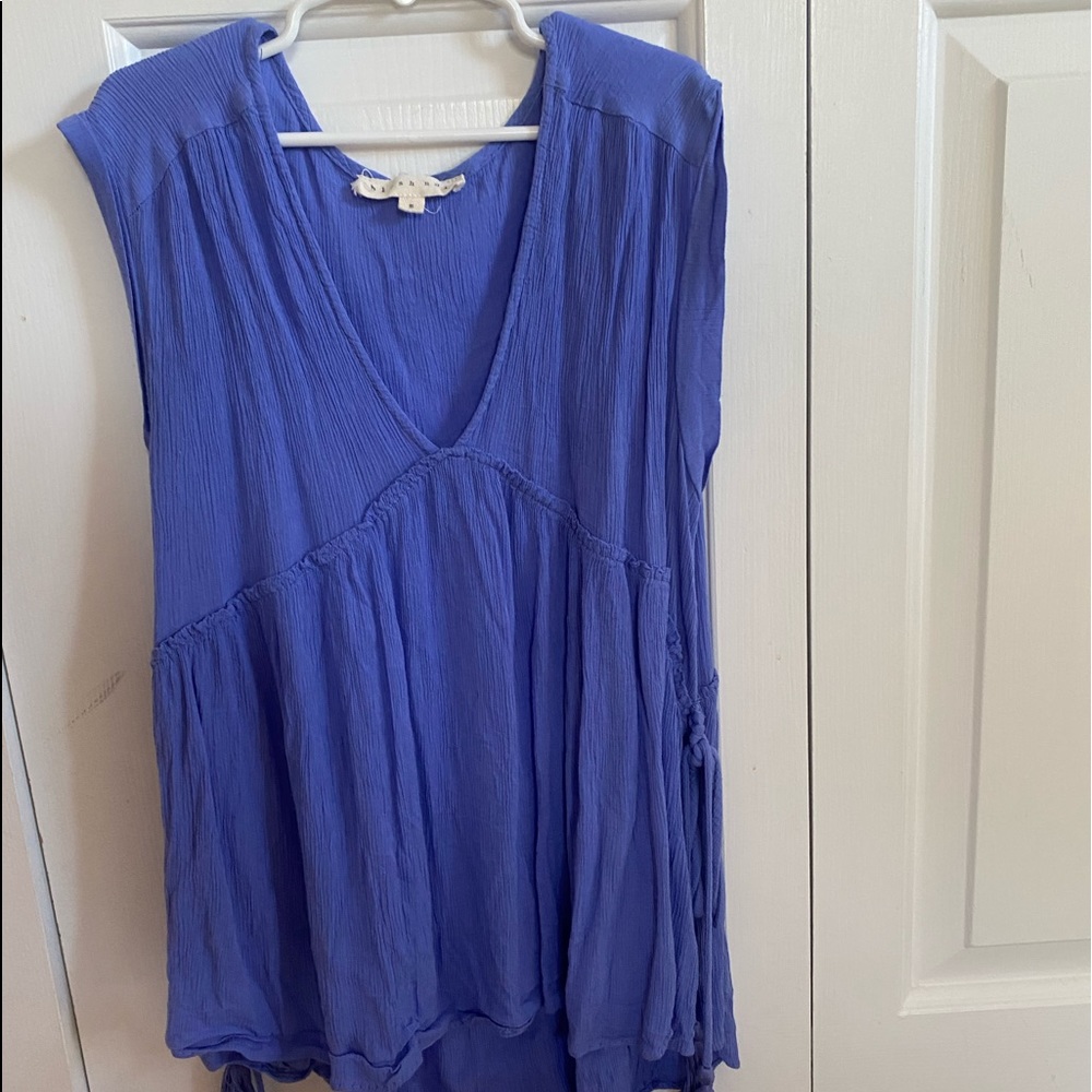 V-neck Short Sleeved Blouse  REVOLVE